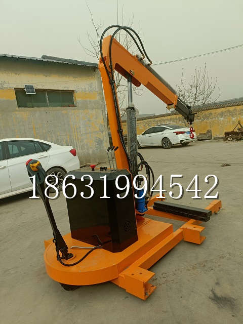 东乌珠穆沁旗自卸车厢随车吊 自制轮式四不像起重机 四驱平板吊 5吨 贵盛